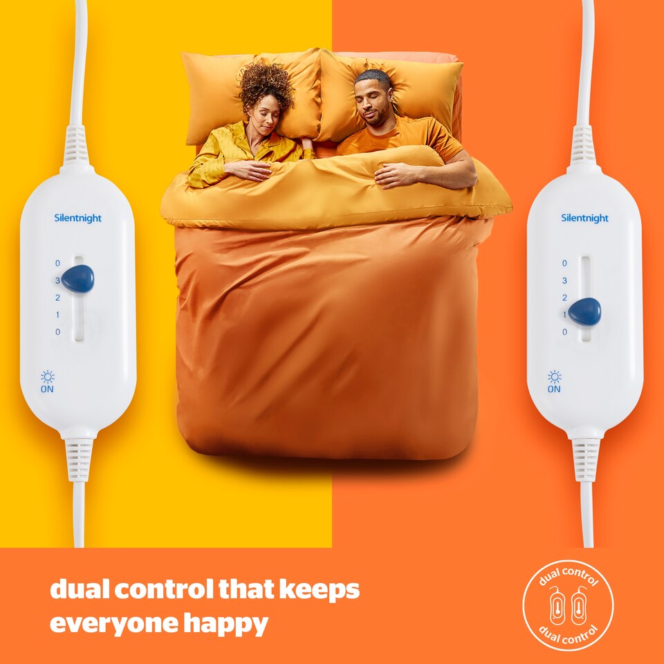 image 1 of SILENTNIGHT  YOURS& MINE ELEC BLANKET S/KING