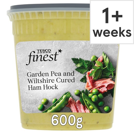 Tesco Finest Pea & Wiltshire Cured Ham Soup 600G Tesco Groceries