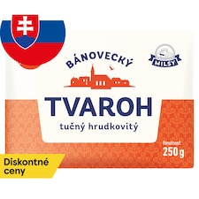 Milsy Bánovecký tvaroh tučný hrudkovitý 250 g