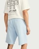 image 3 of F&F Active EVERYHOUR Cotton Rich Drawstring Shorts in Blue