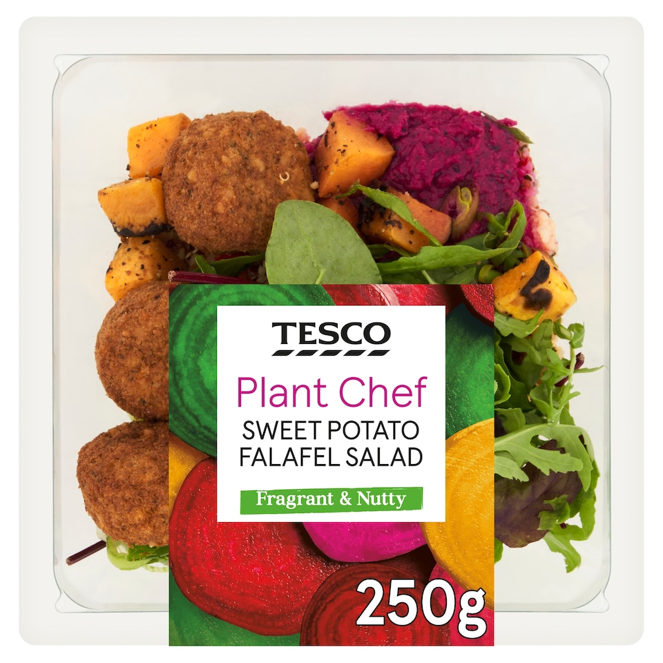 Tesco Plant Chef Sweet Potato Falafel Salad 250g