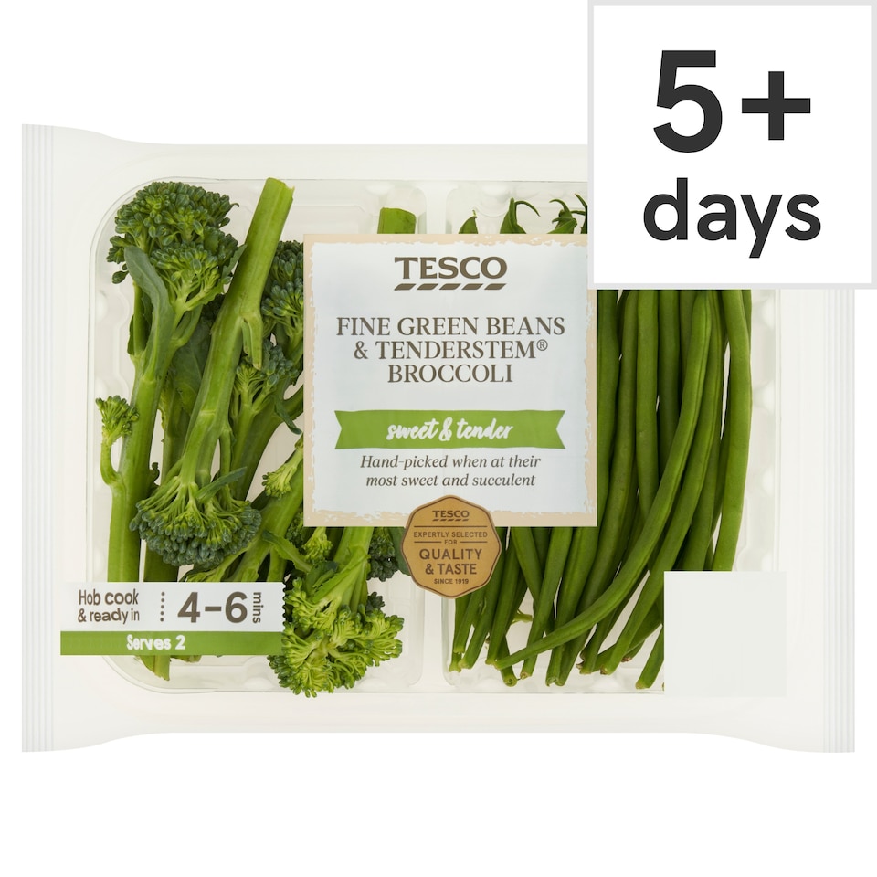 image 1 of Tesco Fine Beans & Tenderstem Broccoli 190g