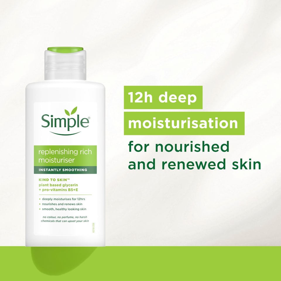 image 1 of Simple Kind To Skin Replenishing Rich Moisturiser 125Ml