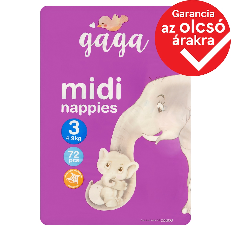 Gaga 3 Midi 4-9 kg pelenka 72 db 1. kép