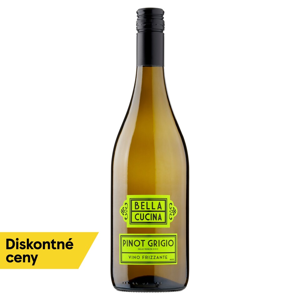 Bella Cucina Pinot Grigio Delle Venezie D.O.C. perlivé víno biele polosuché 750 ml