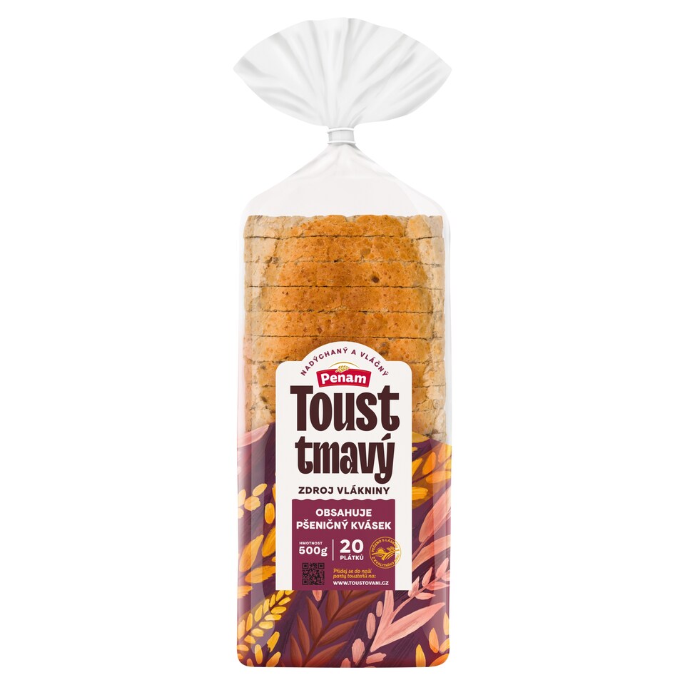 Penam Chlieb toastový tmavý 500 g