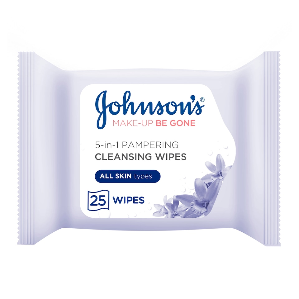 image 1 of Johnson's Face Care Pampering Wipes 25