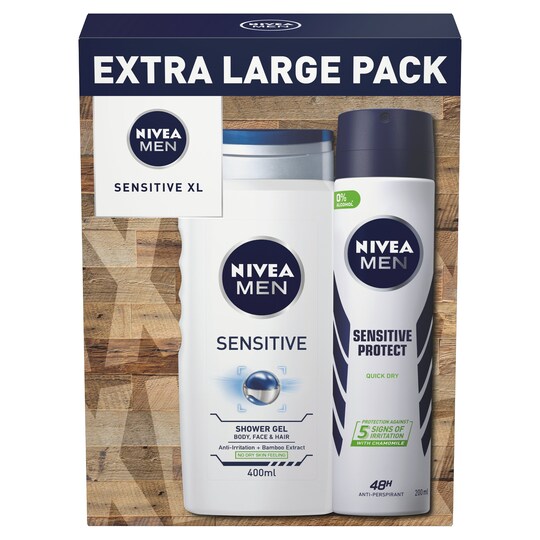 Nivea Men Sensitive Xl Gift Set Tesco Groceries