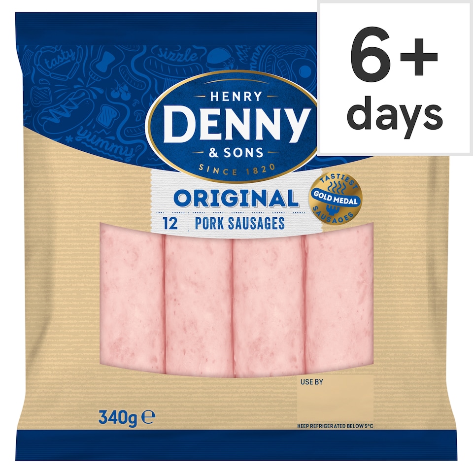 Denny Thin Pork Sausage 340G