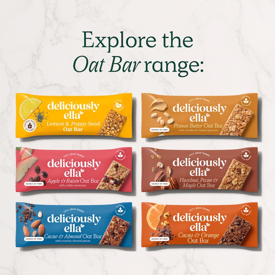 image 1 of Deliciously Ella Lemon & Poppy Seed Oat Bar Multipack 50g x 3