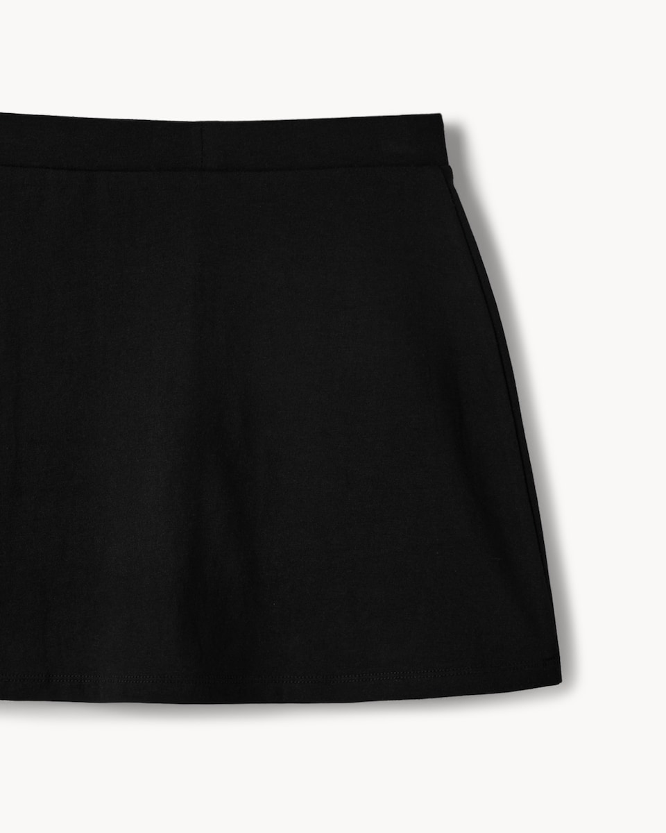 image 1 of F&F School Girls Cotton Rich PE Skort in Black