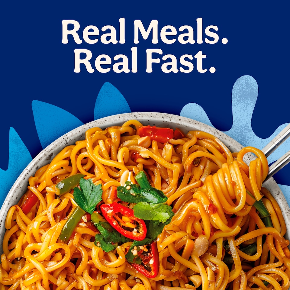 image 1 of Bens Original Street Food Indonesian Spicy Microwave Instant Noodles Ready Meal 250g