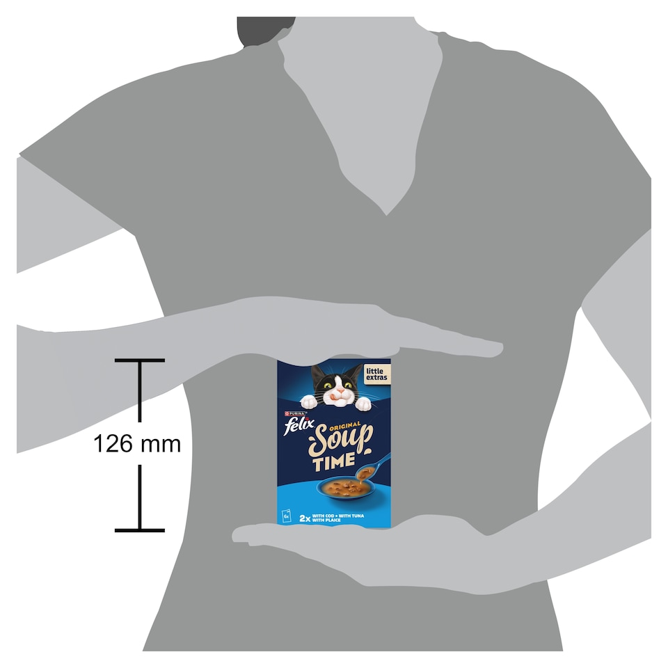 image 1 of Felix Soup Original Wet Cat Food - Fish Selection 6x48g