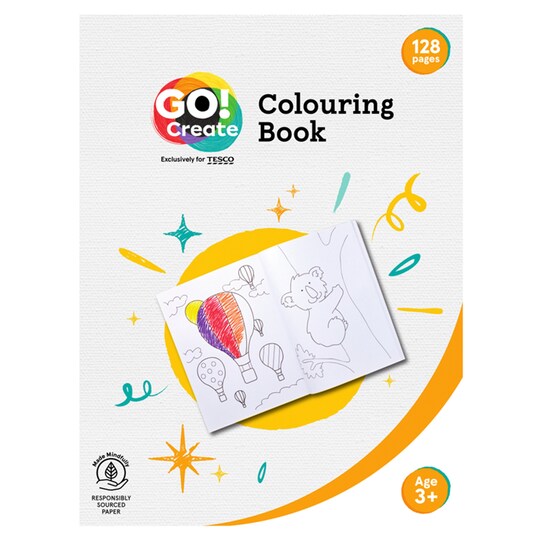 Go Create Colouring Pad 64 Sheet Tesco Groceries