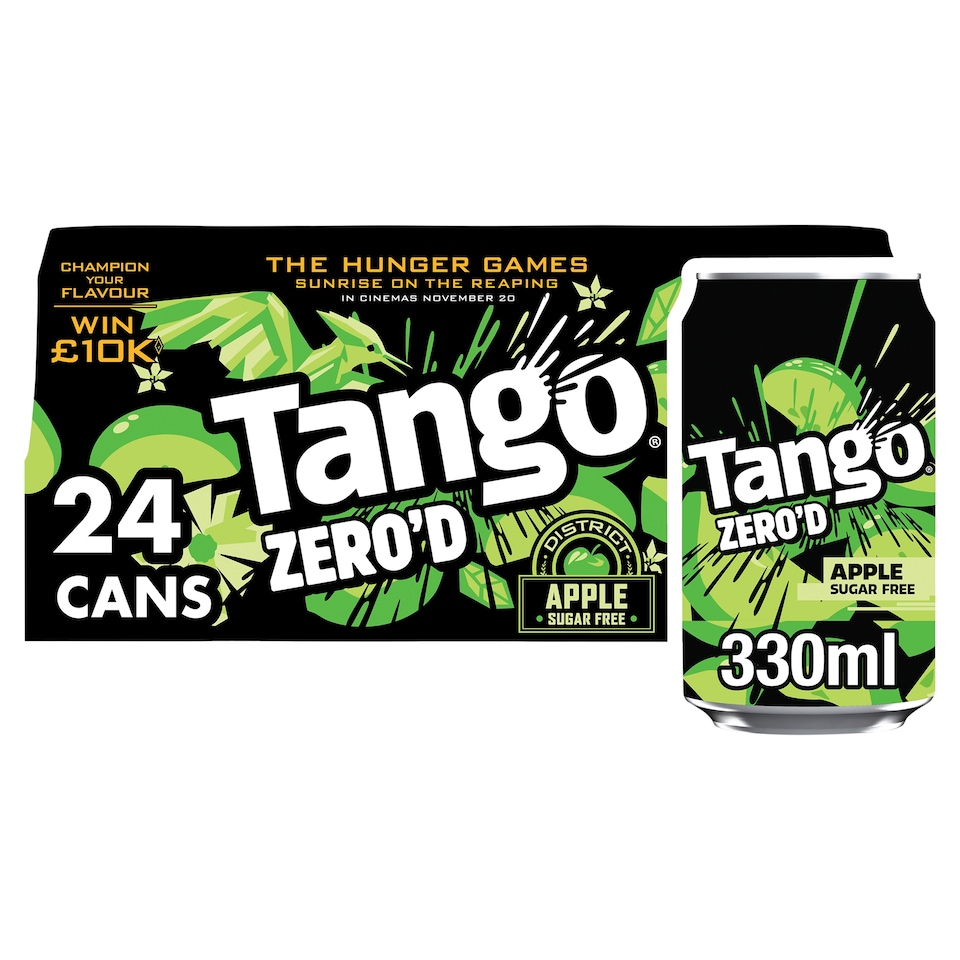 Tango Sugar Free Apple Cans 24 x 330ml