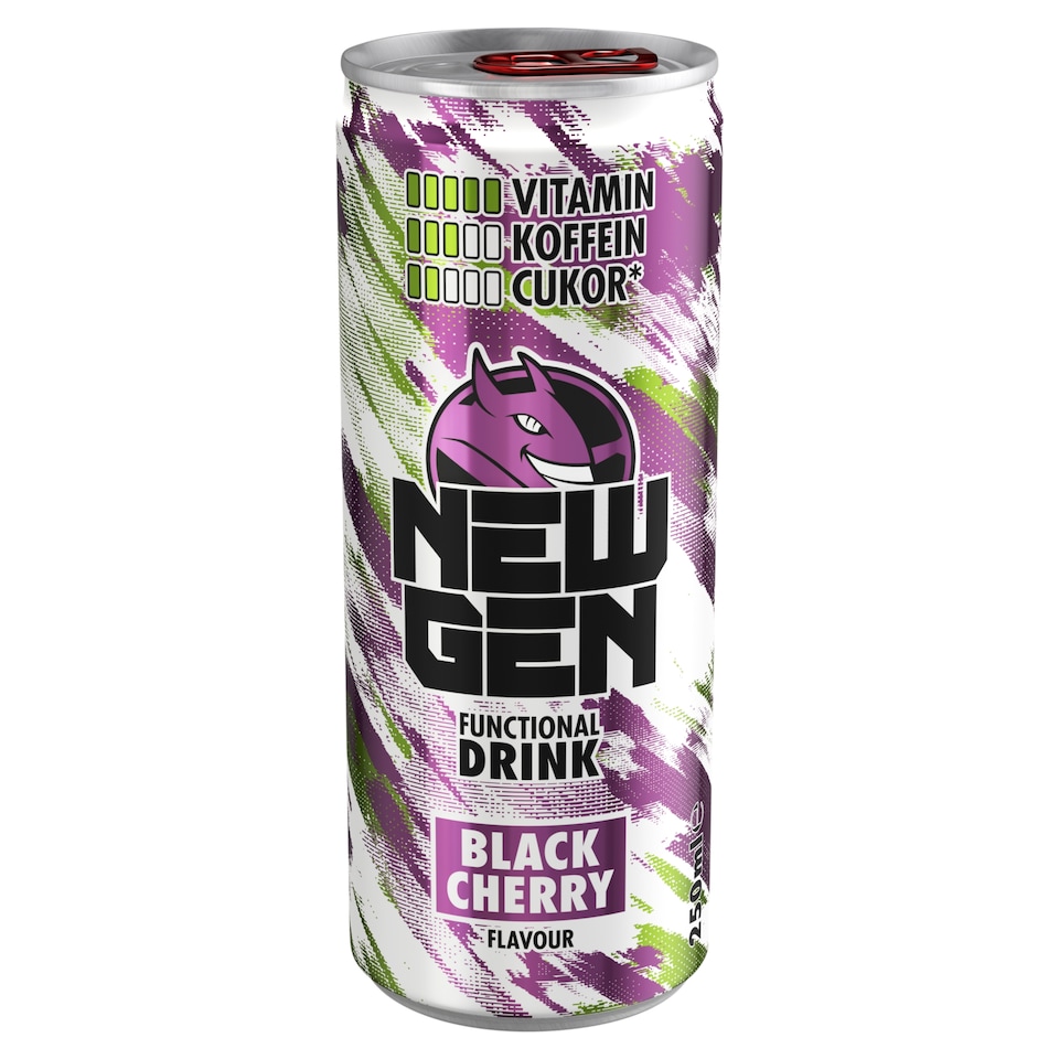 New Gen Black Cherry Flavour Functional Drink 250 ml