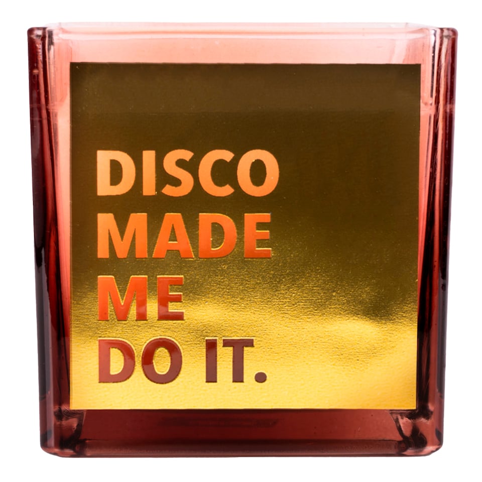 Candlelight Disco Made Me Do It Square Candle 460G