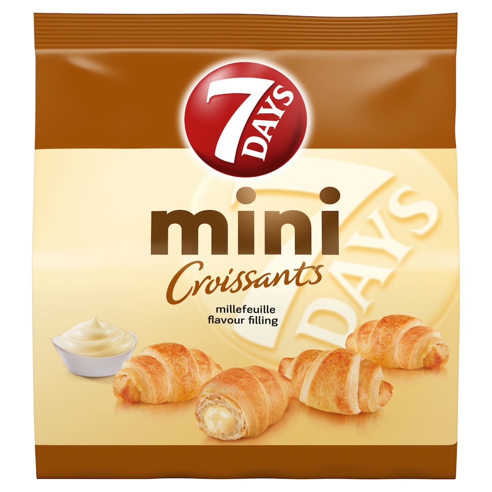 7days Mini Croissant Vaníliaízű Töltelékkel 185 G