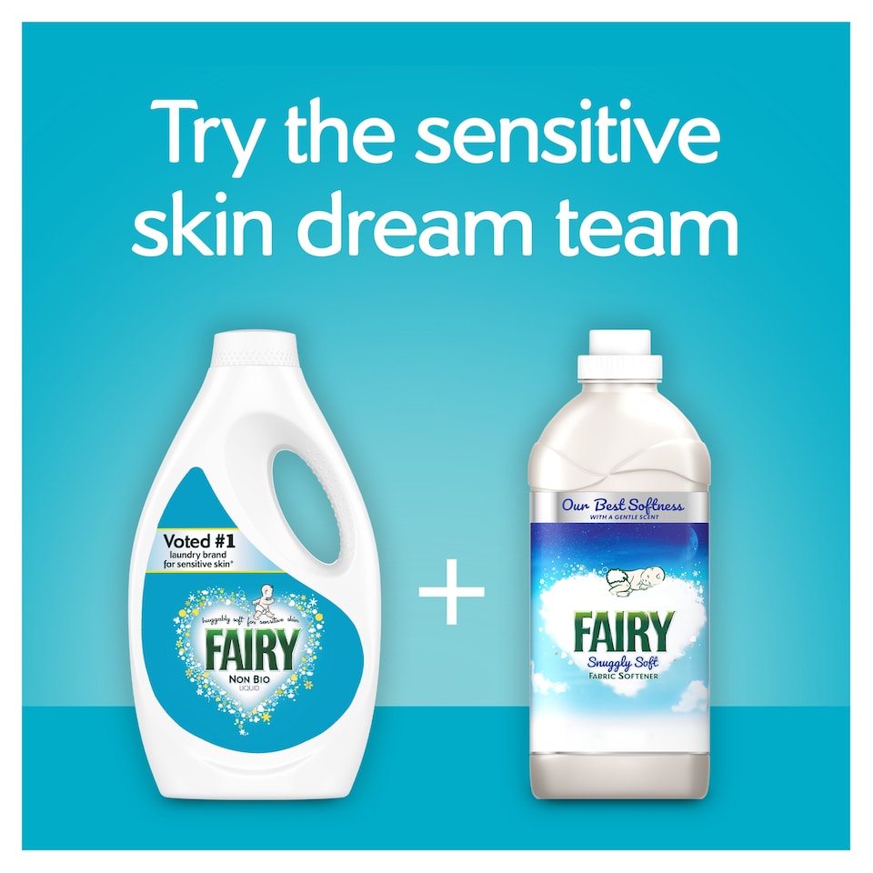 image 1 of Fairy Non Biological Washing Liquid Detergent 70 Washes 2450Ml