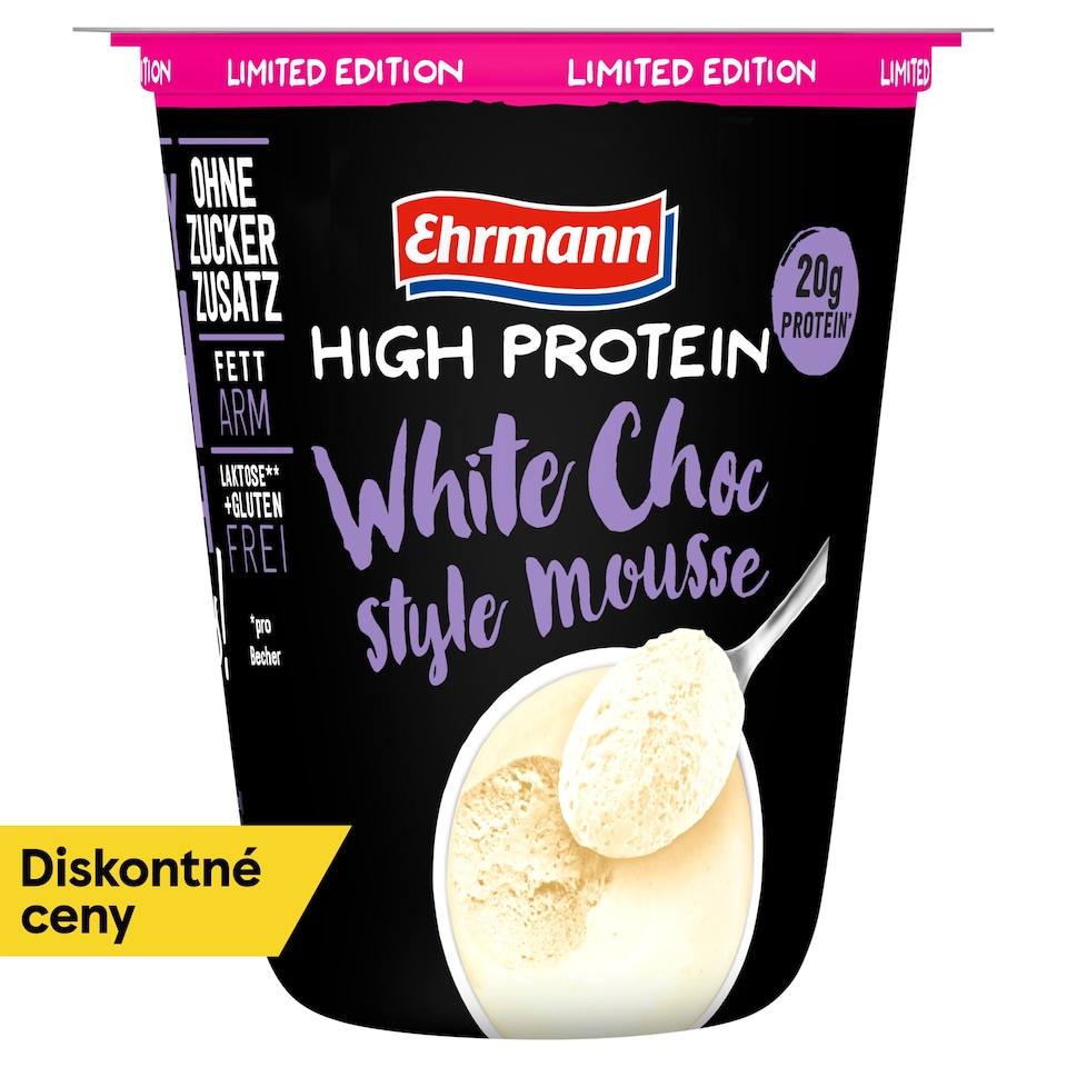 obrázok 1 z Ehrmann High Protein Mousse White Chocolate Flavour 200 g