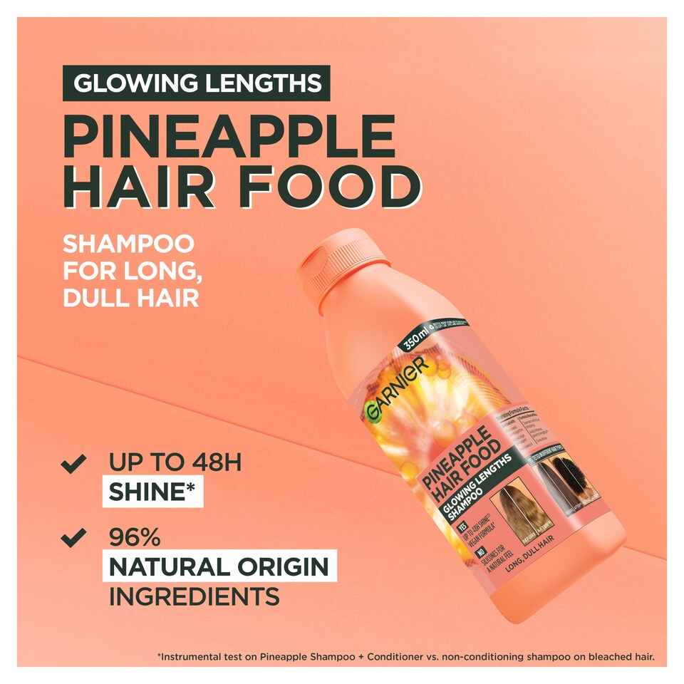 image 1 of Garnier Ultimate Blends Hair Food Pineapple Shampoo 350ml