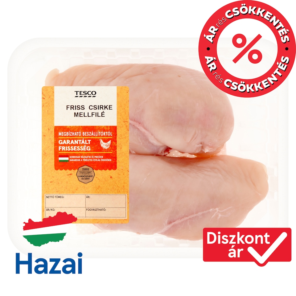 Tesco friss csirke mellfilé 500 g