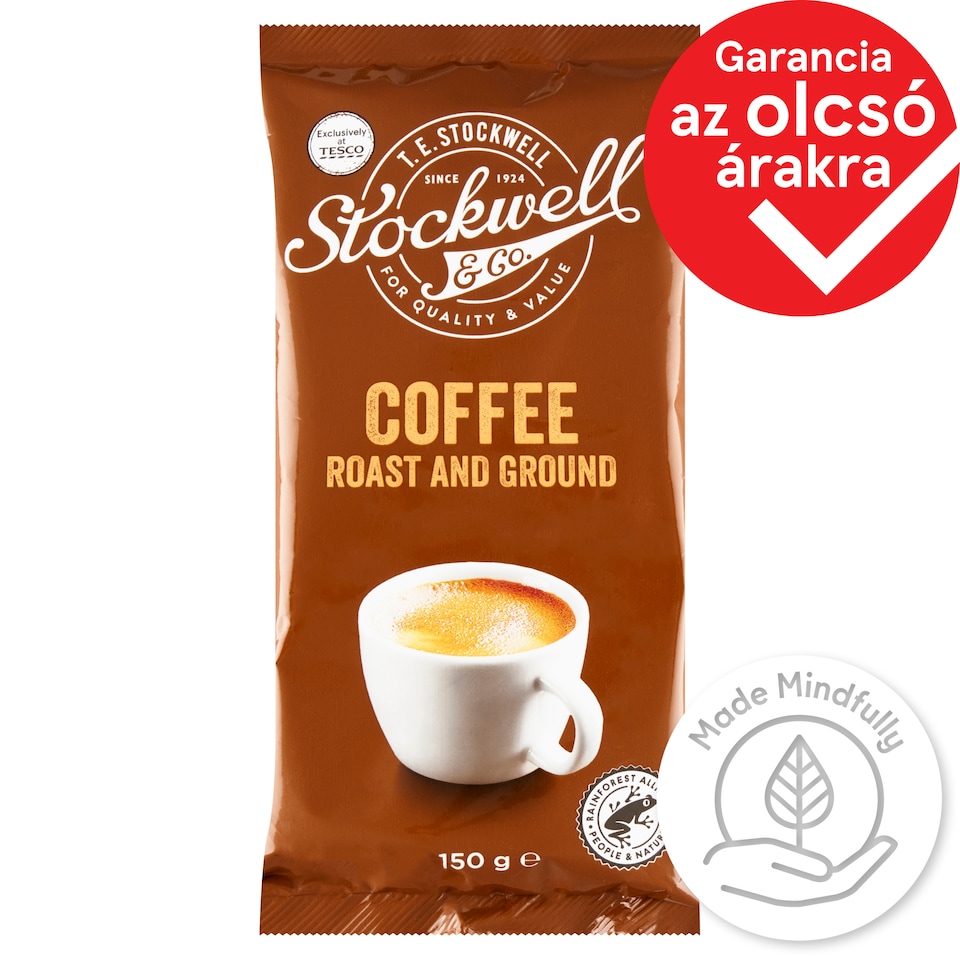 Stockwell & Co. pörkölt, őrölt Robusta kávé 150 g