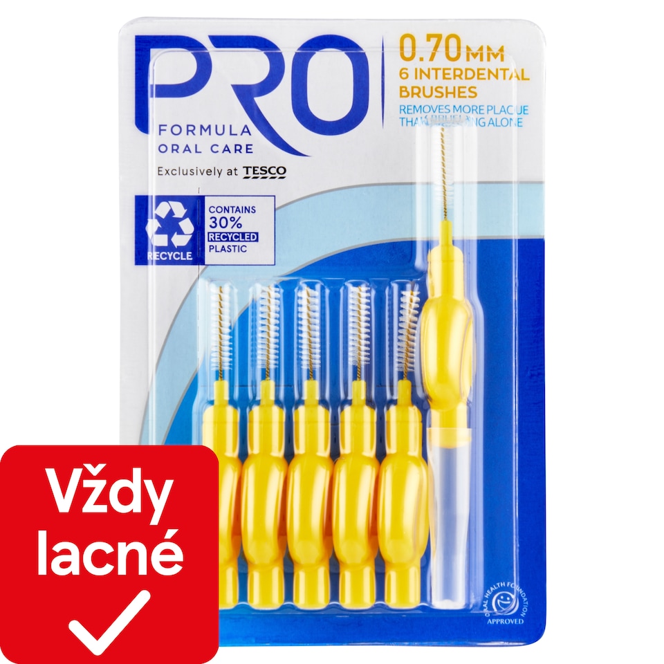 Tesco Pro Formula Medzizubné kefky 0,70 mm