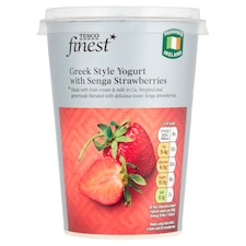Tesco Finest* Grk/Style Yoghurt With Senga Strawberries 500G