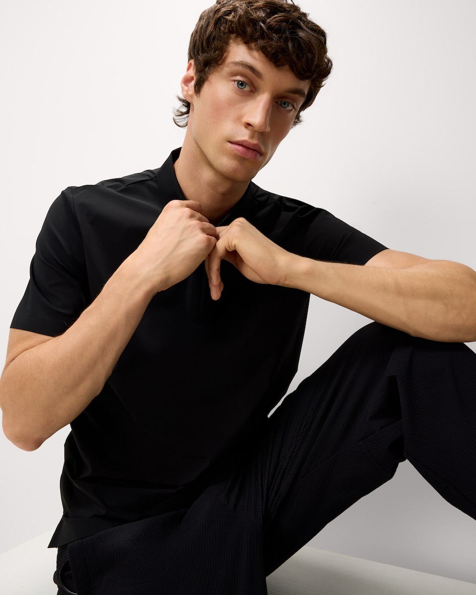 image 1 of F&F Active ULTRAMOVE Golf Polo Shirt in Black