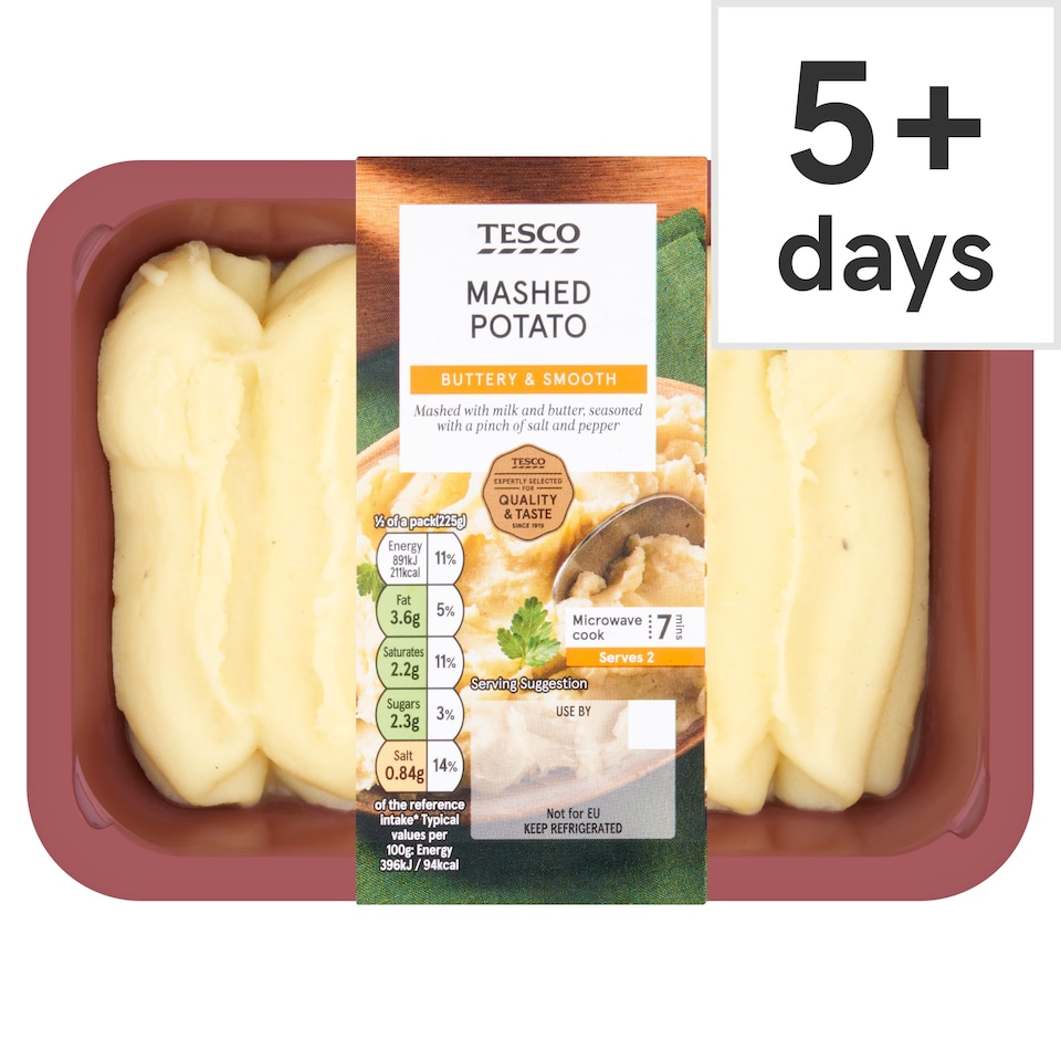 Tesco Mashed Potato 450G