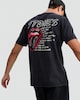image 2 of Rolling Stones Tongue Logo T-Shirt in Black