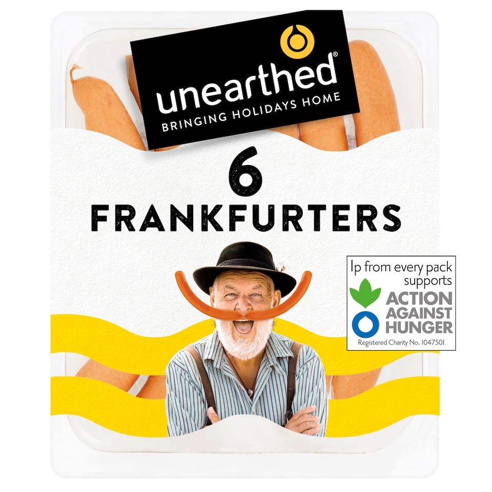 Unearthed Bavarian 6 Frankfurters 300g
