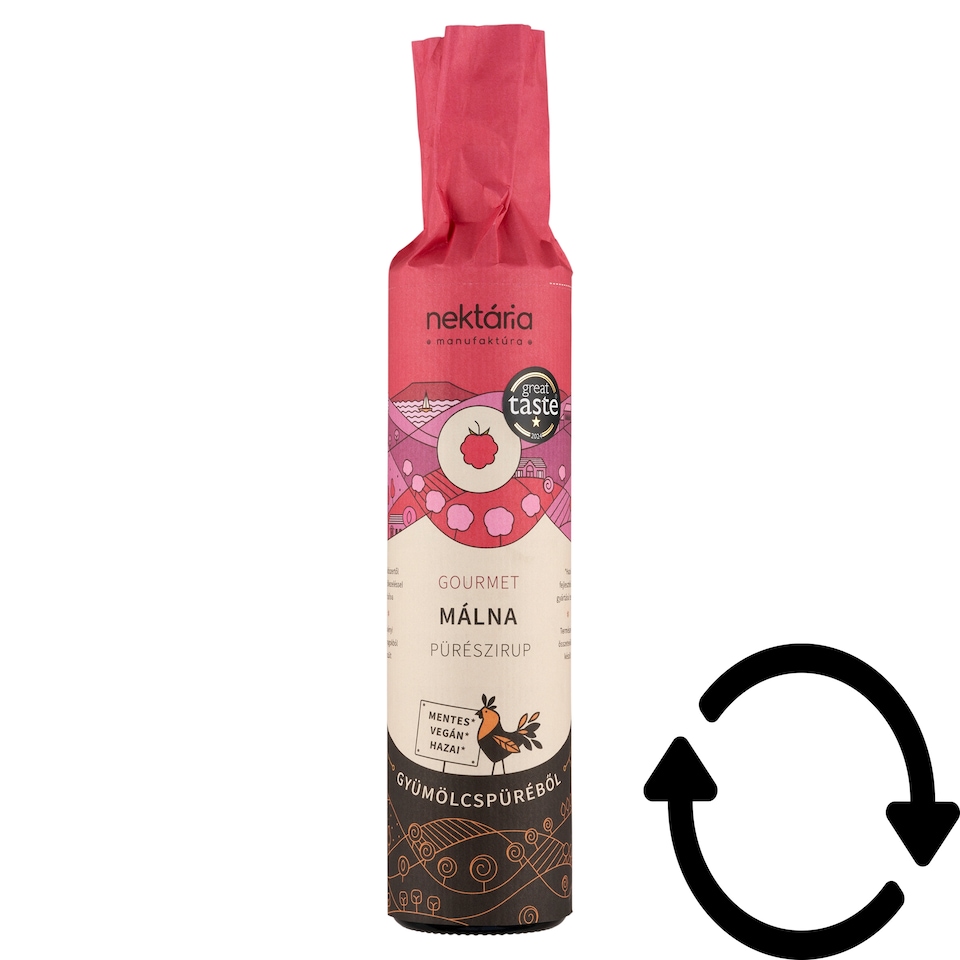 Nektária Gourmet málna pürészirup 500 ml