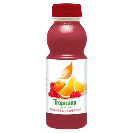 TROPICANA ORNG & RASPBERRY JUICE 300ML Tesco Groceries