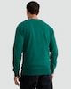 image 3 of F&F Cotton Rich Christmas Crew Slogan Sweatshirt in Green