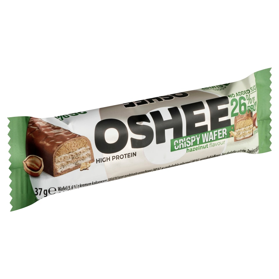 image 1 of Oshee High Protein Crispy Wafer with Hazelnut Flavour 37g