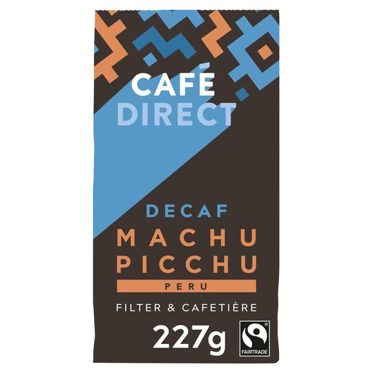 Cafedirect Decaf Machu Picchu Ground Coffee 227G Tesco Groceries
