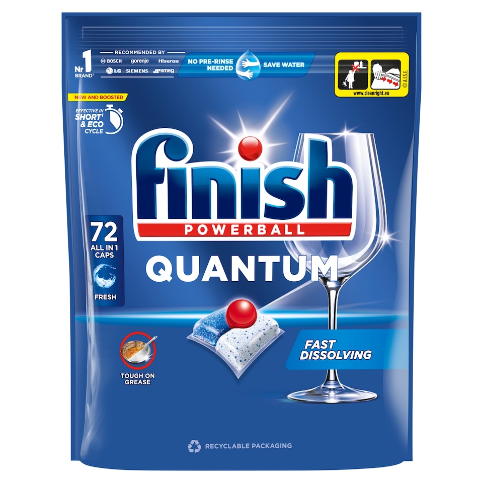 obrázok 1 z Finish Quantum kapsuly do umývačky riadu - Fresh 72 ks