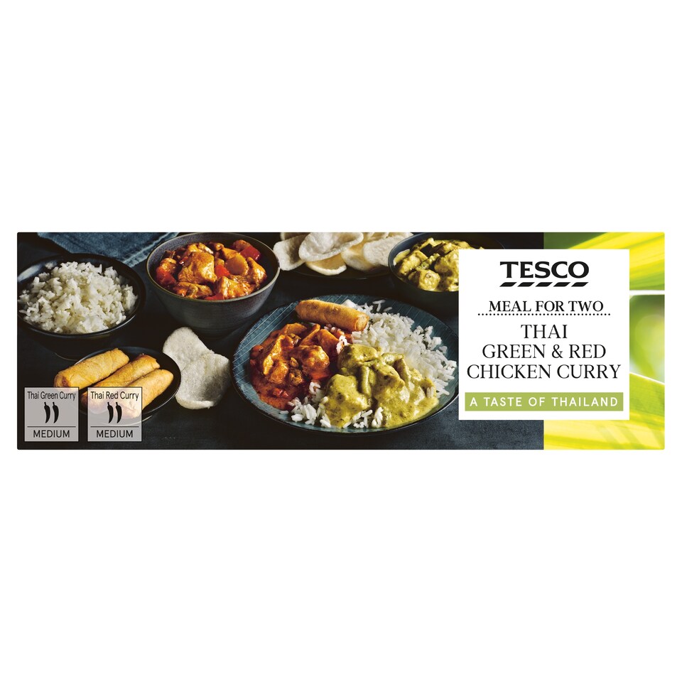 Tesco Meal For 2 Green & Red Thai Chicken Curry 1.11Kg