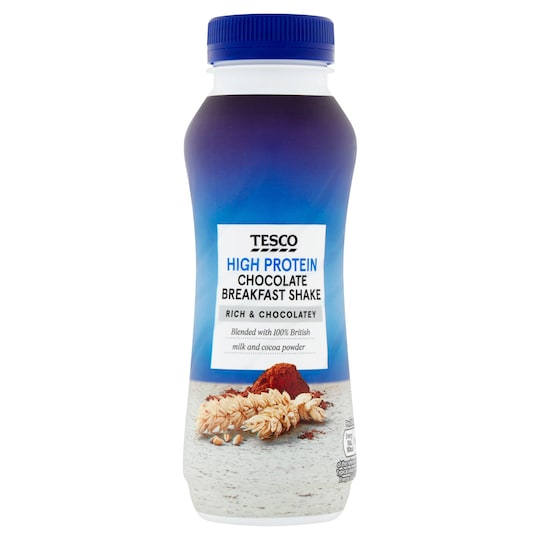 Tesco Chocolate High Protein Breakfast Drink 250Ml Tesco Groceries