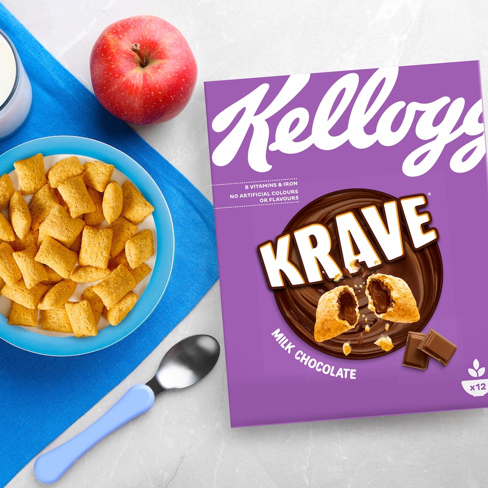 image 1 of Kellogg's Krave Milk Chocolate Cereal 410G