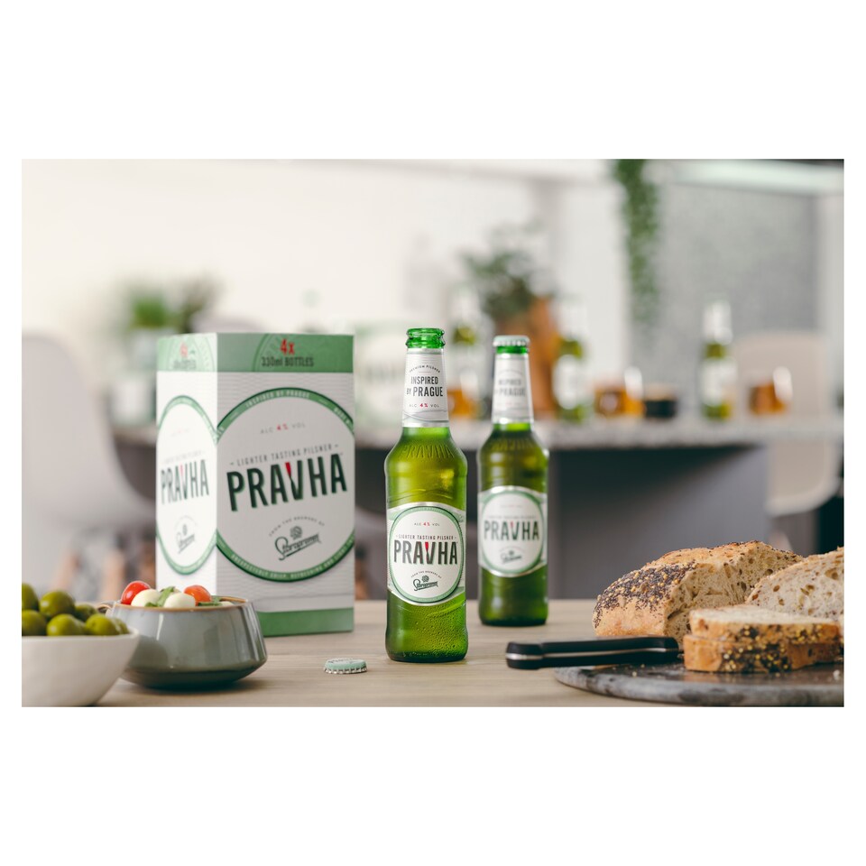 image 1 of Pravha Lager 4X330ml Bottle