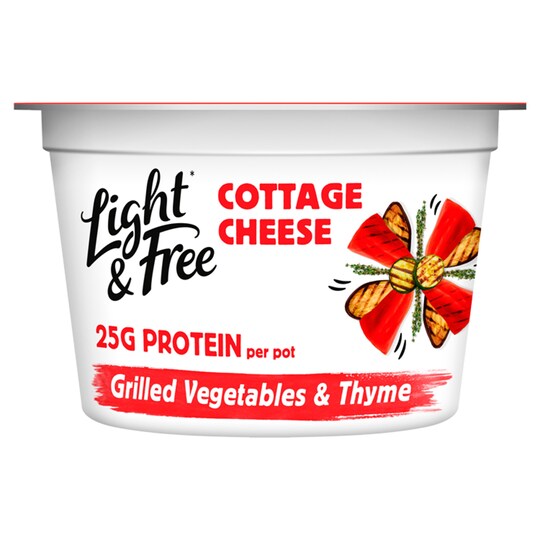 Light & Free Cottage Cheese Grilled Vegetable & Thyme 210G Tesco