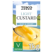 Tesco Light Custard Ready To Serve 1Kg