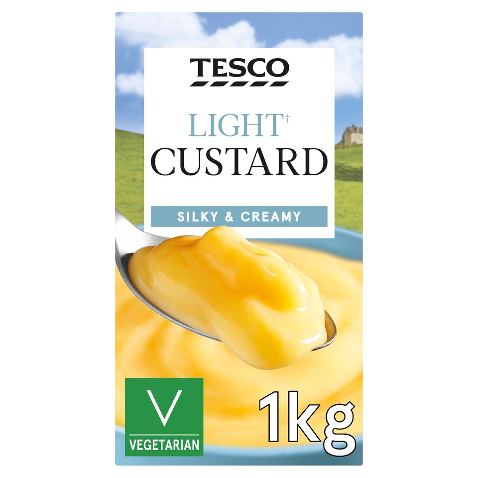 Tesco Light Custard Ready To Serve 1Kg