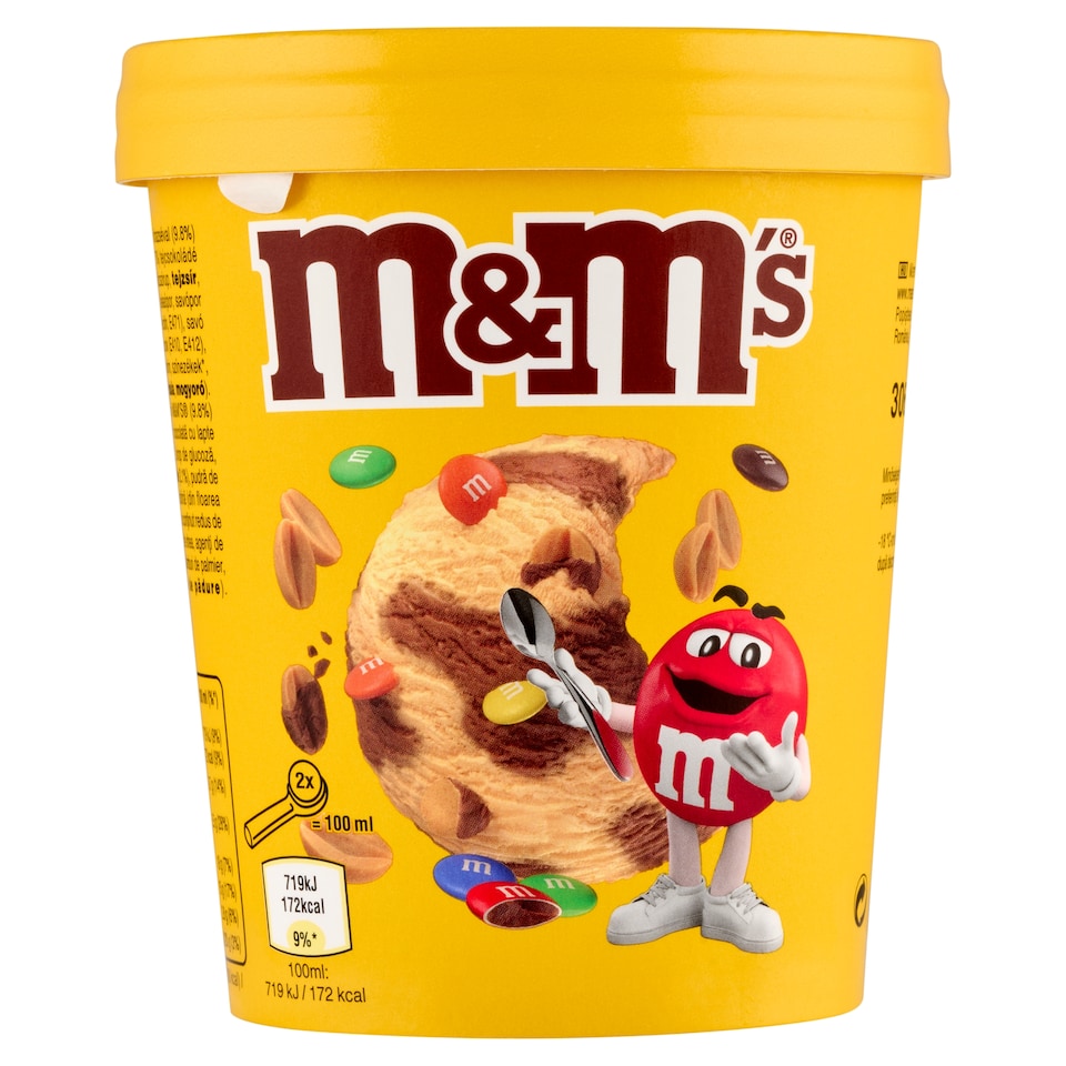 M&M's Peanut Butter Ice Cream and Milk Chocolate Ice Cream 450 ml