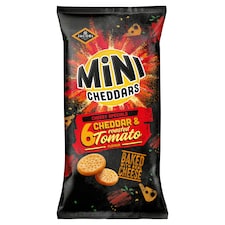 Jacob's Mini Cheddars Cheddar & Roasted Tomato Flavour Baked Snacks 6 x 23g
