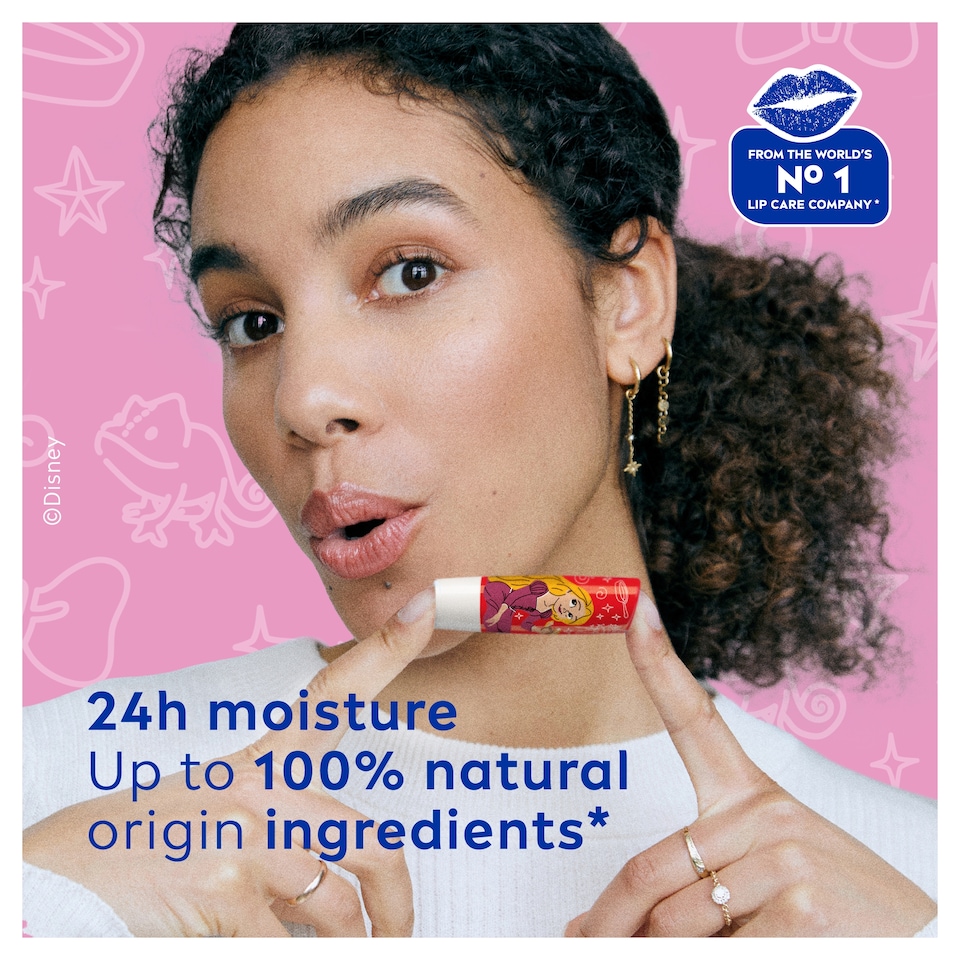 image 1 of NIVEA Disney Rapunzel Wild Cranberry Lip Balm 4.8g