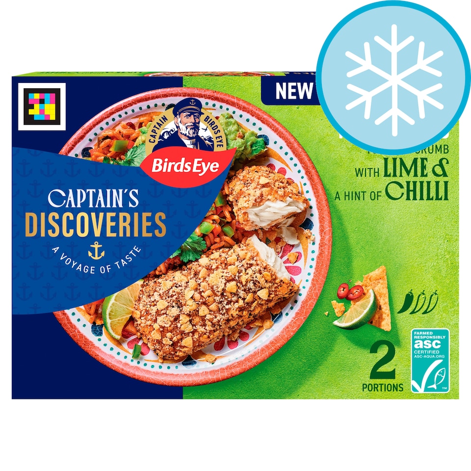 image 1 of Birds Eye Captain's Discoveries 2 Tortilla Crumb Mexican Inspired Fish Fillets 220g